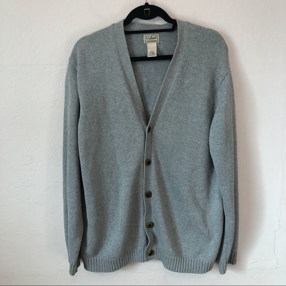 L.L. Bean 100% Cotton Cardigan Sweater - Picture 1 of 4